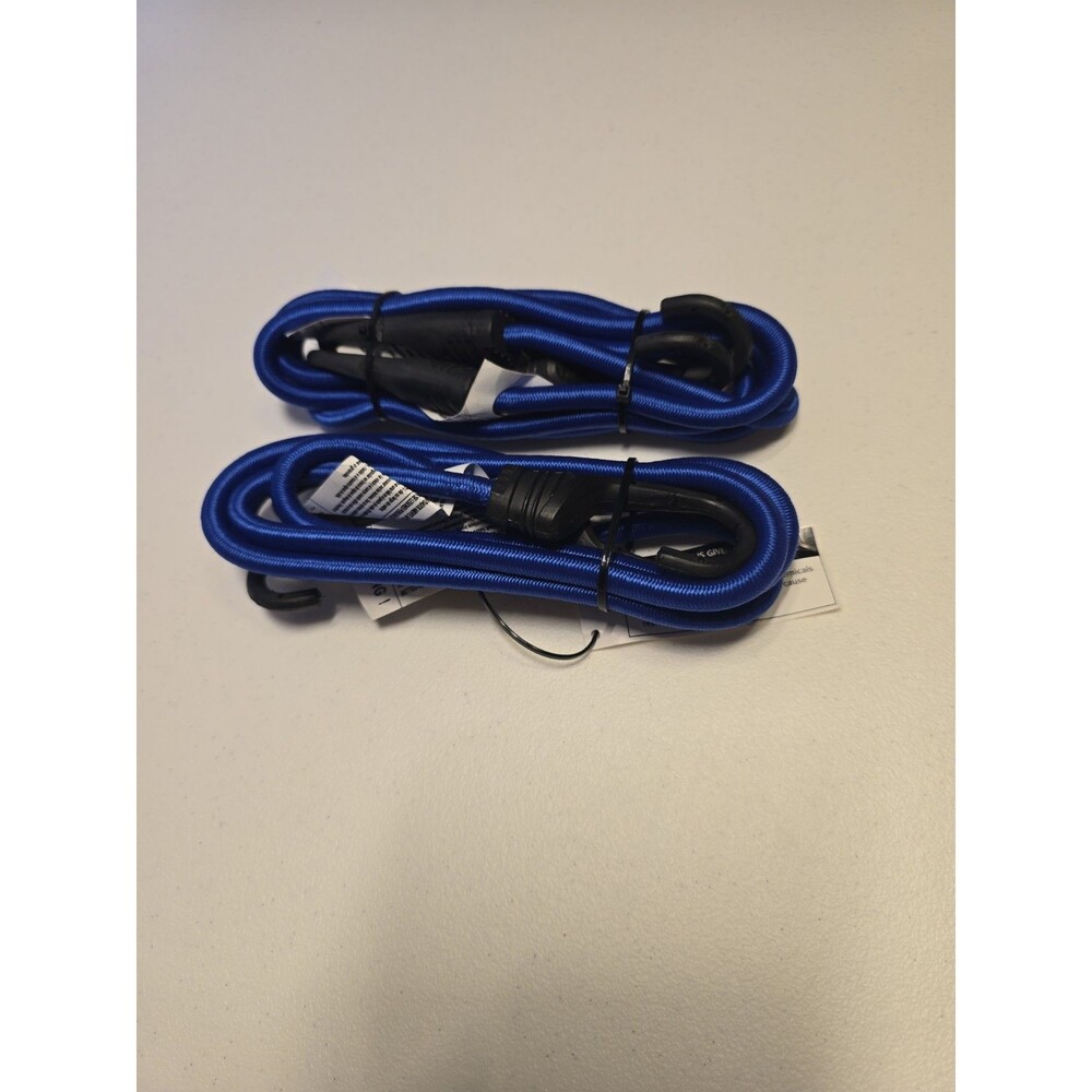 2- 2 Packs, 36" Standard Bungee Cords Sets, Rubber, Blue, 0.37 oz 4 Cords total